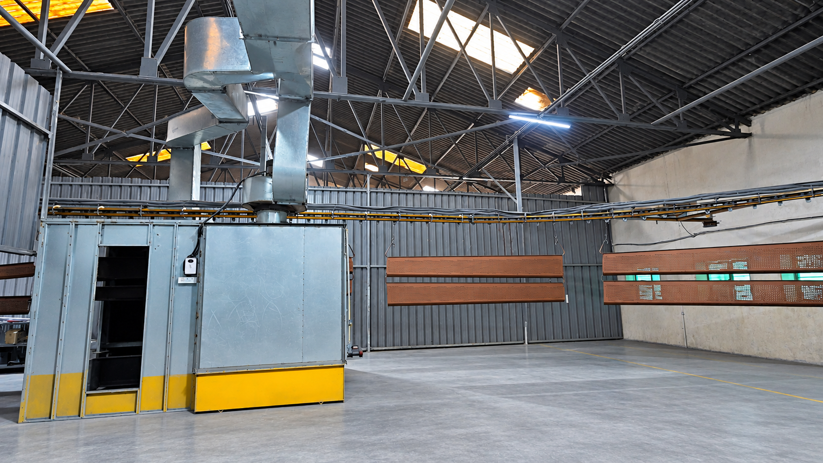 Industrial factory infrastructure and production equipment